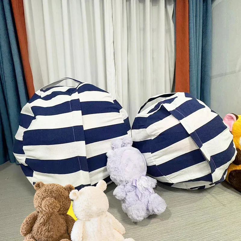Floor Cushion Pouf - 새로운 빈백 수납 인형 의자 어린이