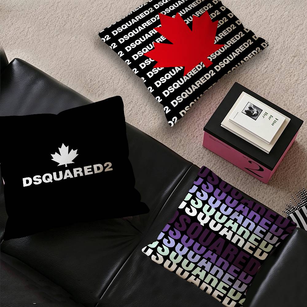 Home Textiles Logo - 로고 D-Dsquared2 쿠션 커버 베개 커버