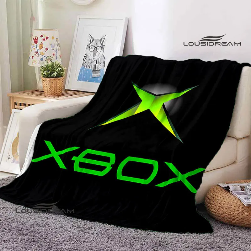 Home Textiles Logo - Xbox 로고 플리스 담요 부드러운 게임