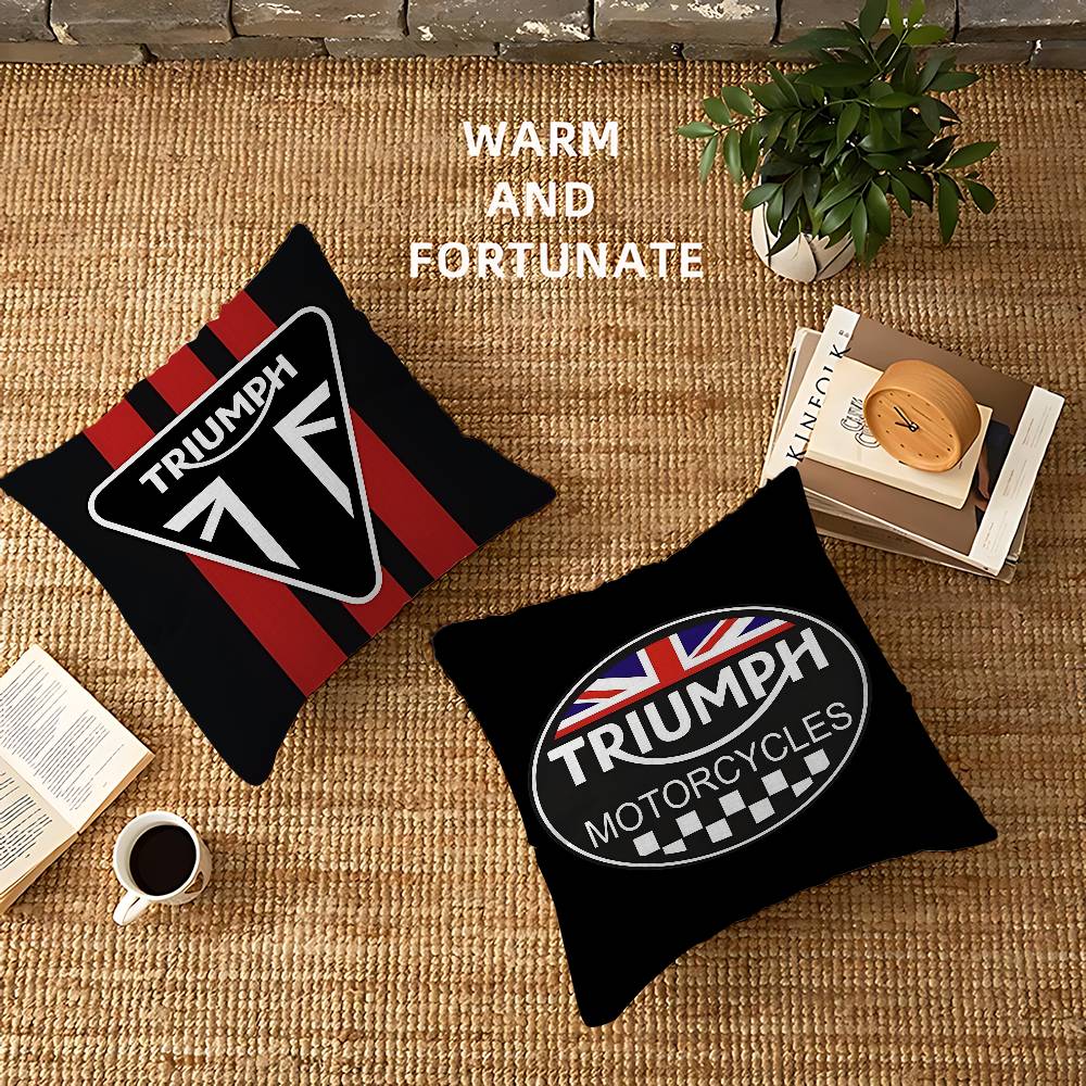 Home Textiles Logo - T-Triumphs 로고 베개 커버 만화 소파