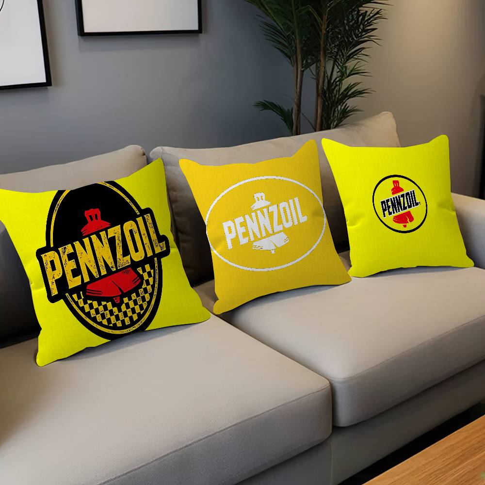 Home Textiles Logo - 도어매트 PENNZOIL 로고 메이플 디자인 쿠션