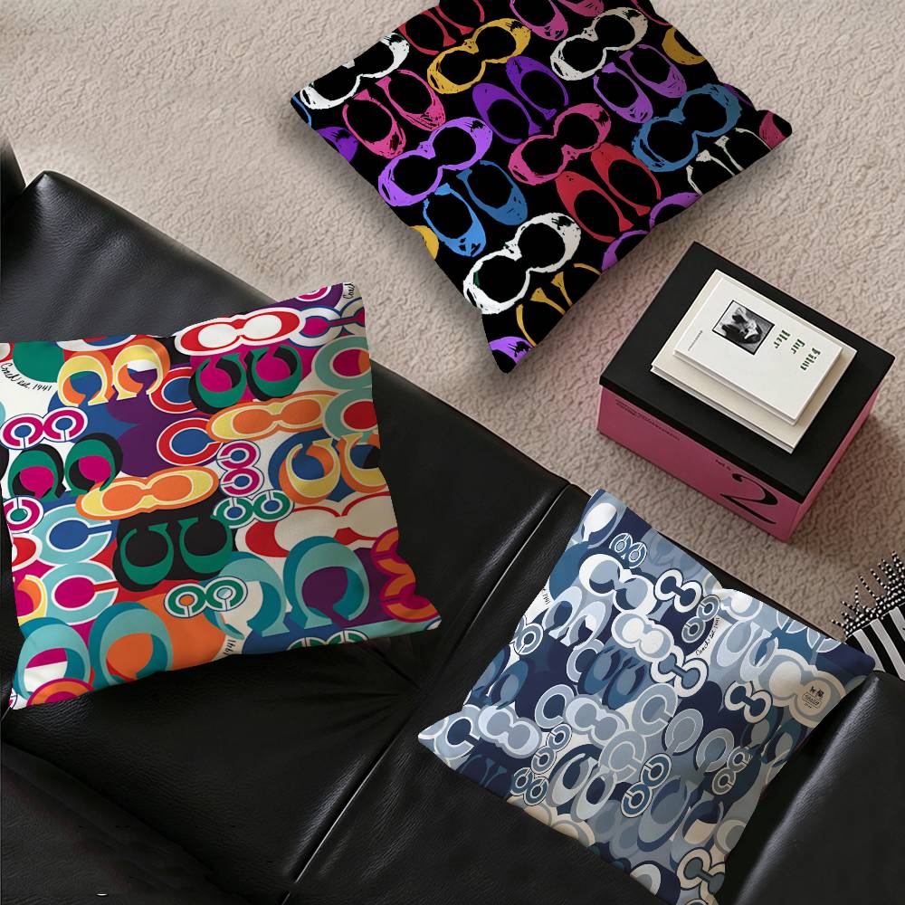 Home Textiles Logo - C-코치 B-브랜드 로고 쿠션 커버 베개