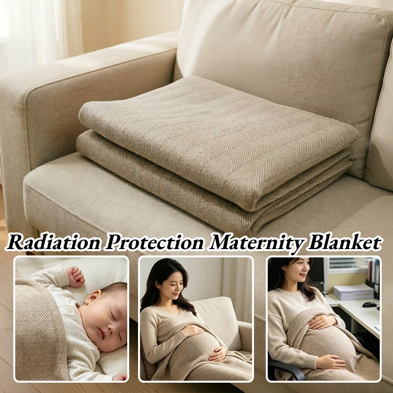 Wool Blanket Herringbone - 방사선 차단 임산부 담요 EMF 파라데이