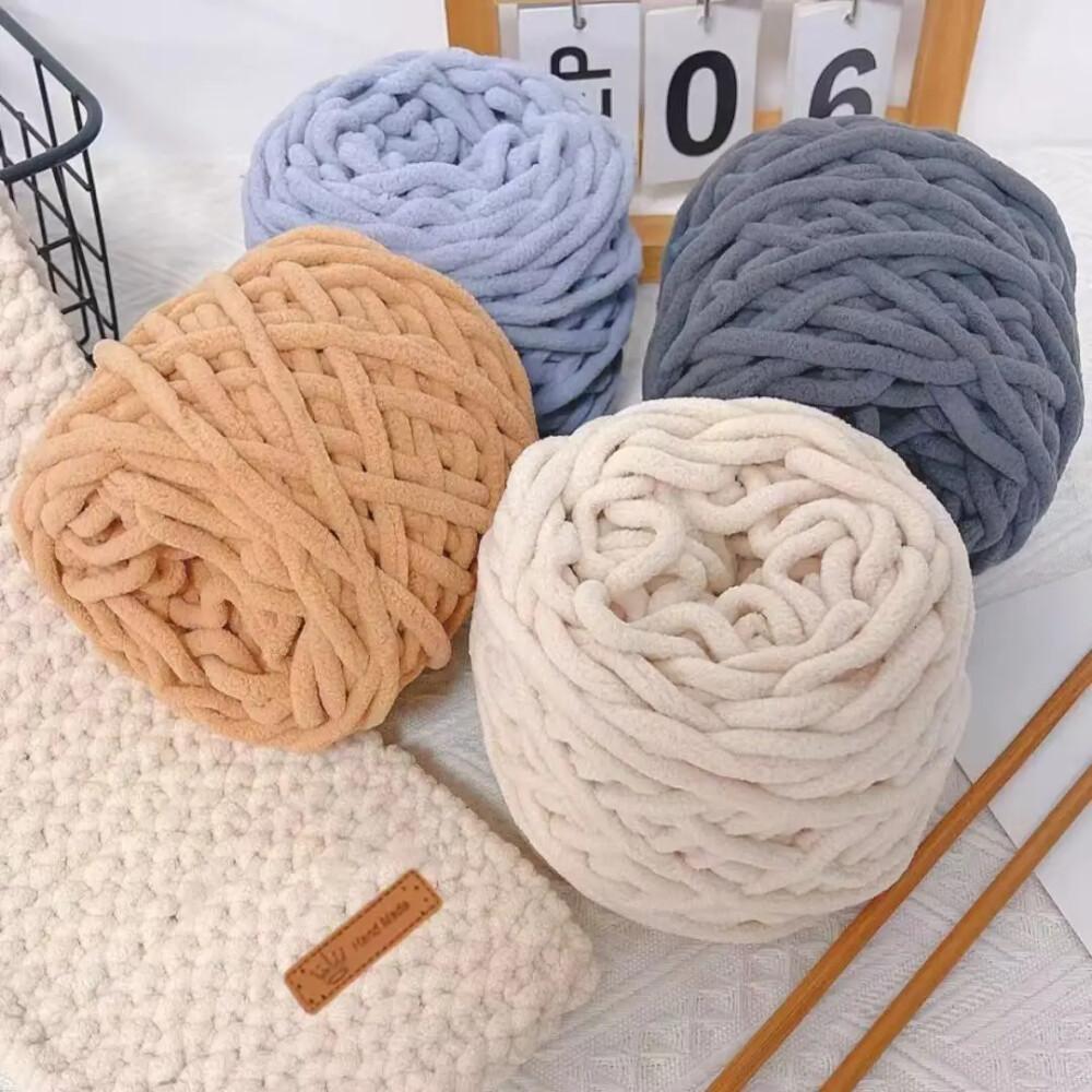 Wool Blanket Herringbone - 1개 100g 셔닐 니팅 원사 소프트