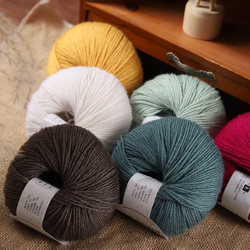 Wool Blanket Herringbone - 50g/개 핸드 니팅 메리노 울 얀
