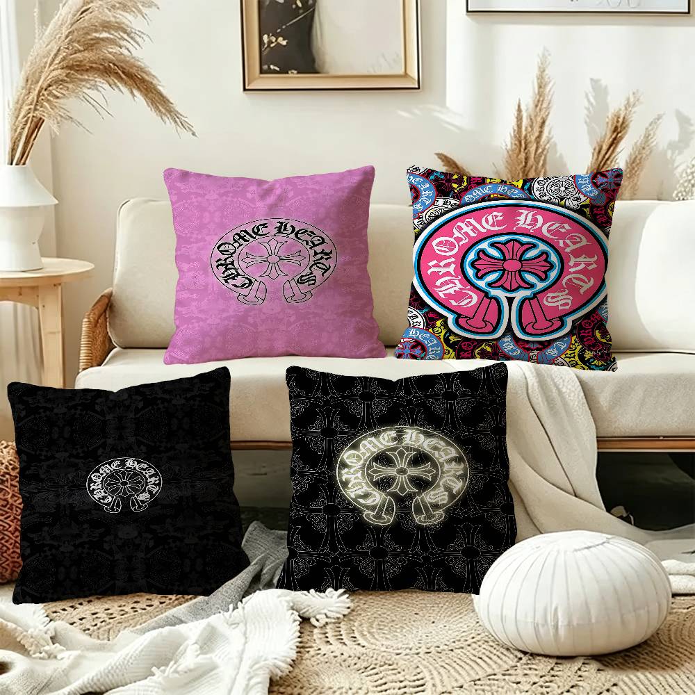 Luxury Home Textiles Usa - C-Chrome 패션 H-Hearts 럭셔리 베개 커버