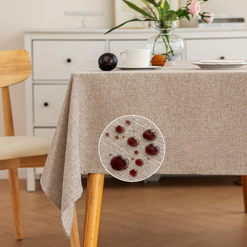 Linum Home Textiles - 직사각형 방수 오일 방지 테이블 천