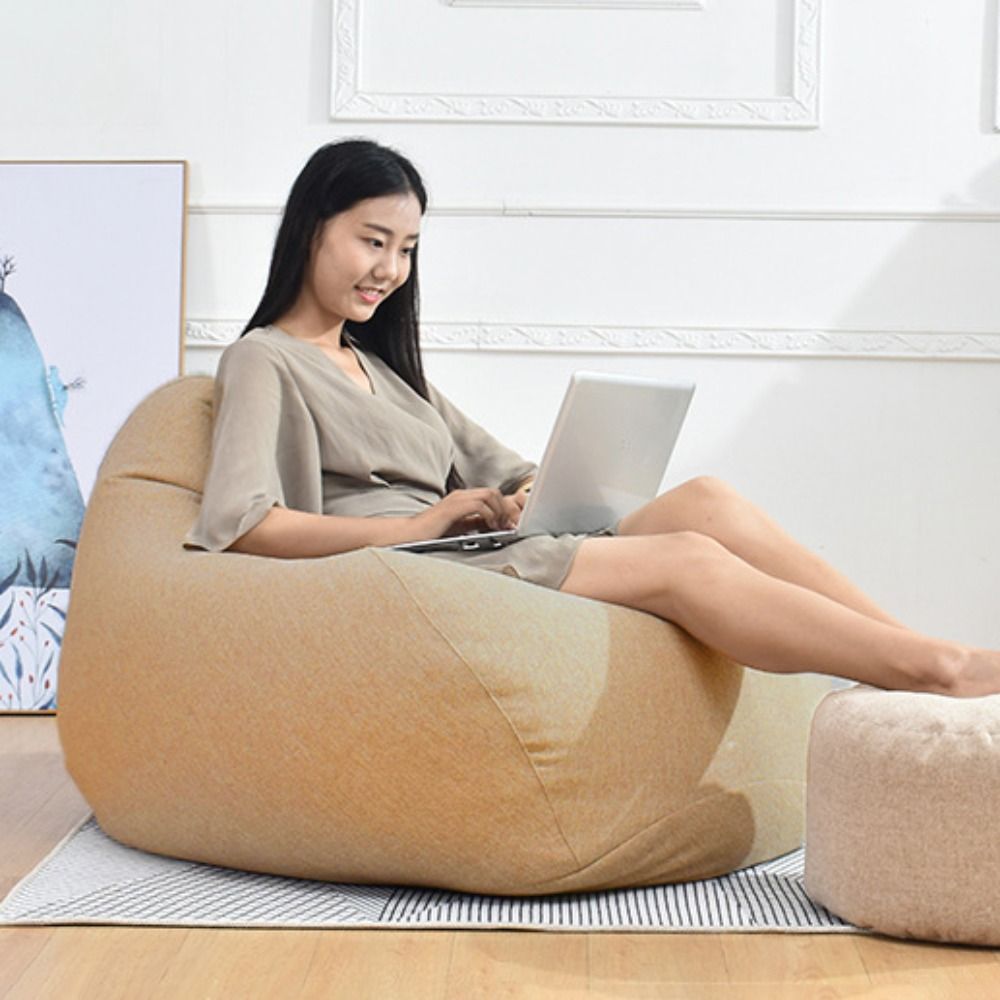 편안한 빈백 의자 소파 커버 탈부착 가능 통기성 레이지 - Floor Cushion Pouf 리뷰 및 가격