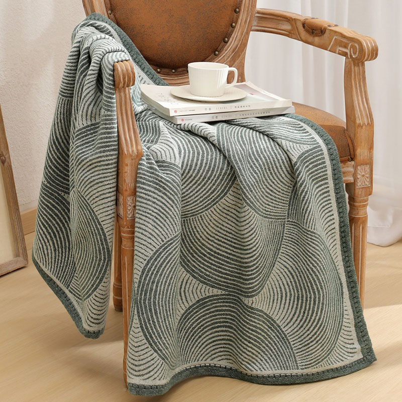 럭셔리 원형 아크 프린트 스레드 담요 120X150Cm - Luxury Home Textiles Usa 리뷰 및 가격