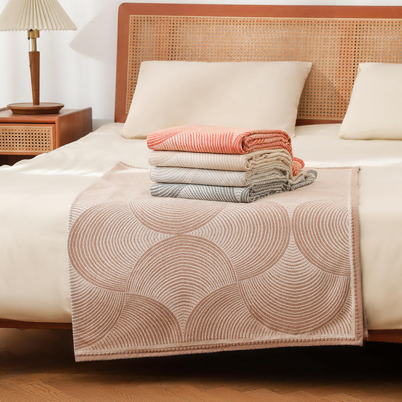 럭셔리 원형 아크 프린트 스레드 담요 120X150Cm - Luxury Home Textiles Usa 리뷰 및 가격