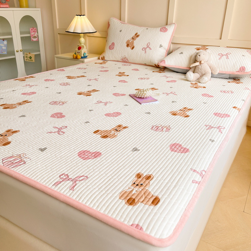 A급 밀크 벨벳 퀼팅 프린트 매트리스 럭셔리 만화 패턴 - Luxury Home Textiles Usa 리뷰 및 가격