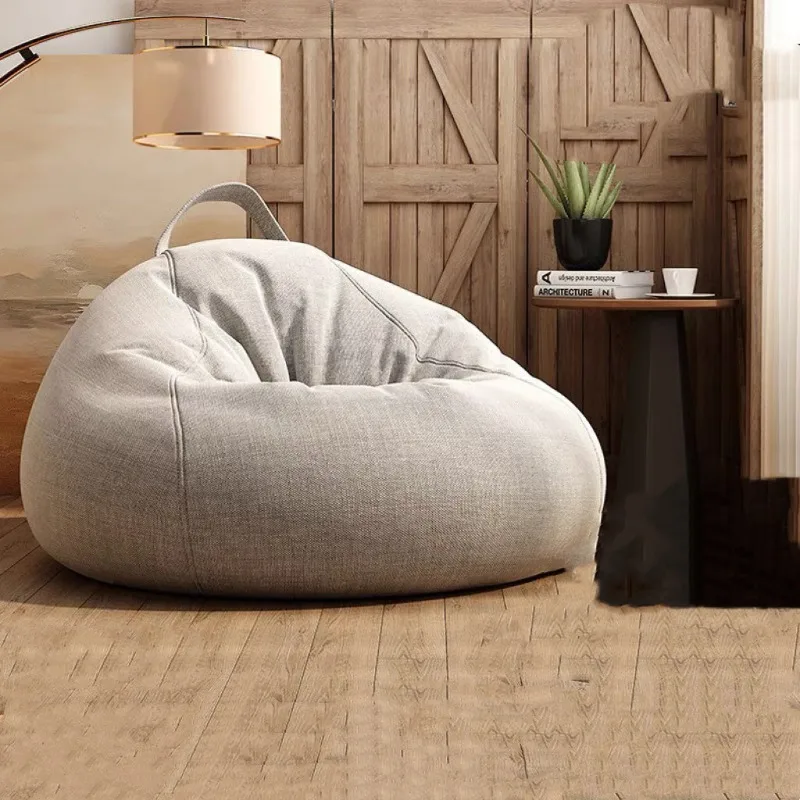 게으른 소파 커버 콩 가방 커버 필러 라이너 없음 솔리 - Floor Cushion Pouf 리뷰 및 가격