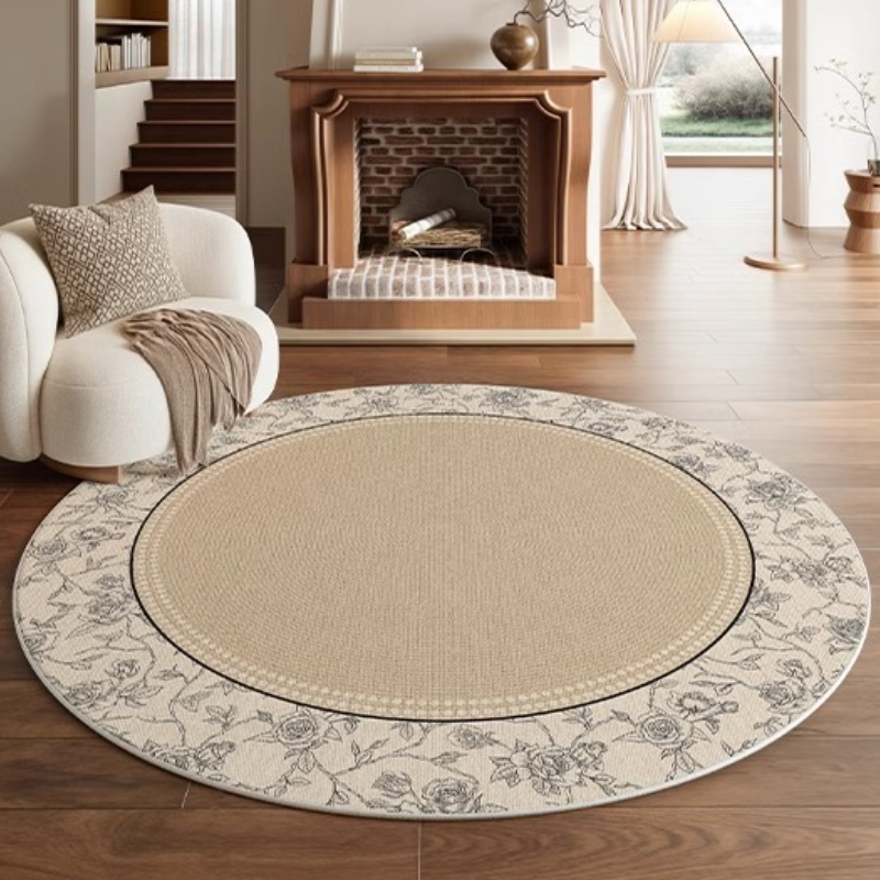 중세 스타일 거실 카펫, 원형 침실 데코 러그, 고급스 - Luxury Home Textiles Usa 리뷰 및 가격