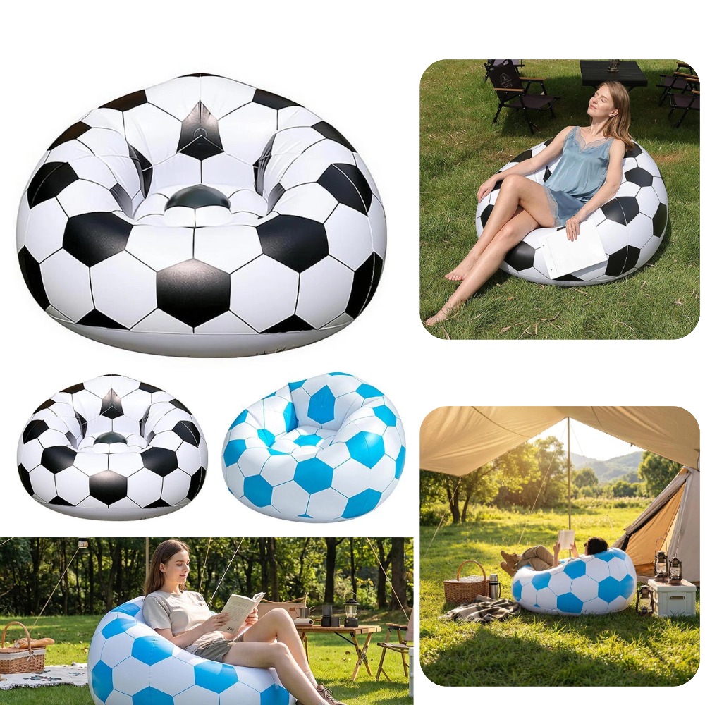 팽창식 농구공 소파 빈백 의자 에어 라운지 카우치 방수 - Floor Cushion Pouf 리뷰 및 가격