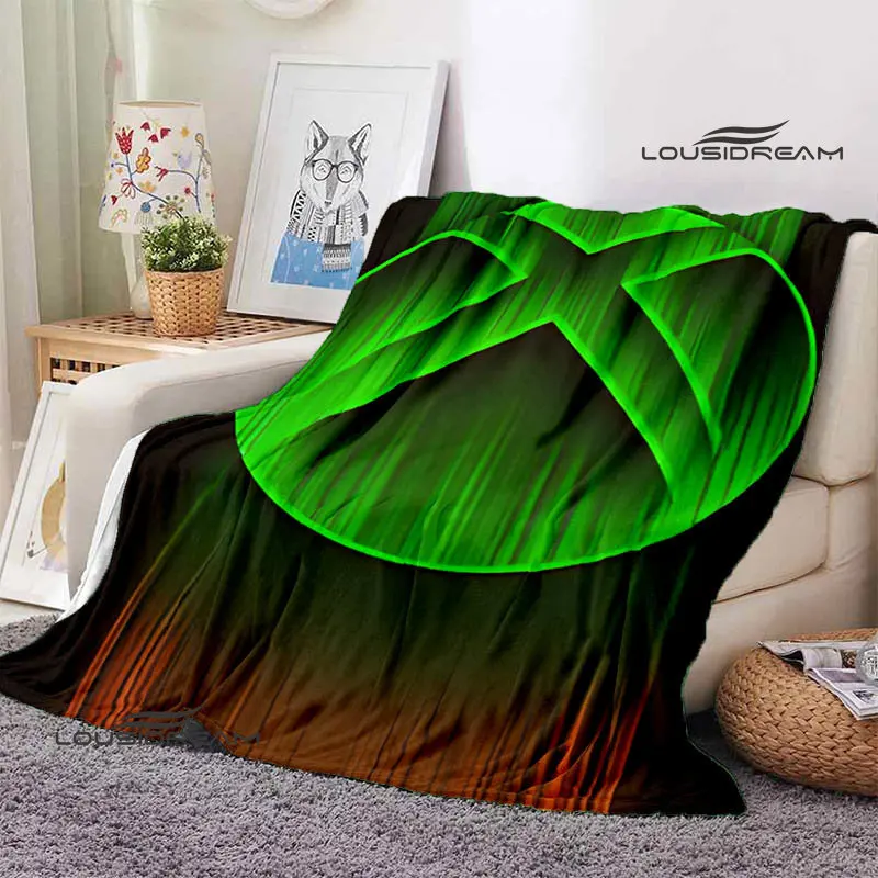 Xbox 로고 플리스 담요 부드러운 게임 디자인 덮개  - Home Textiles Logo 리뷰 및 가격
