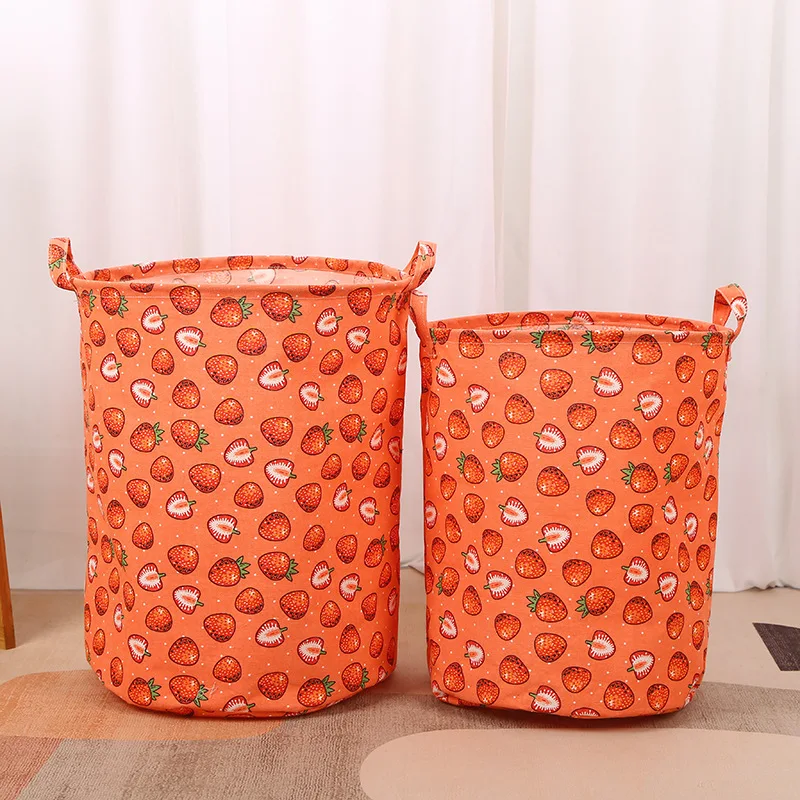 코튼 린넨 인쇄 세탁 바구니 휴대용 접이식 홈 세탁 보 - Linum Home Textiles 리뷰 및 가격