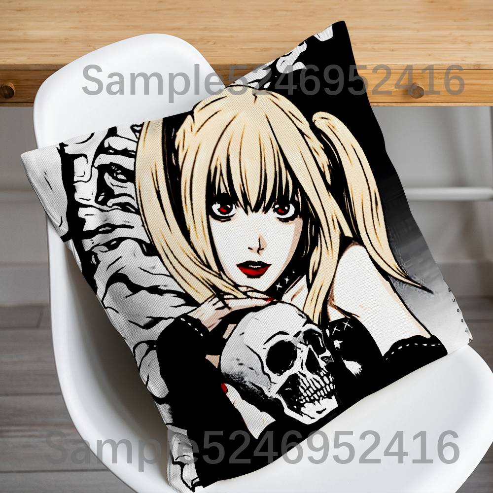 M-Misa Anime D-Death Note 베개 케 - Home Textiles Notes 리뷰 및 가격