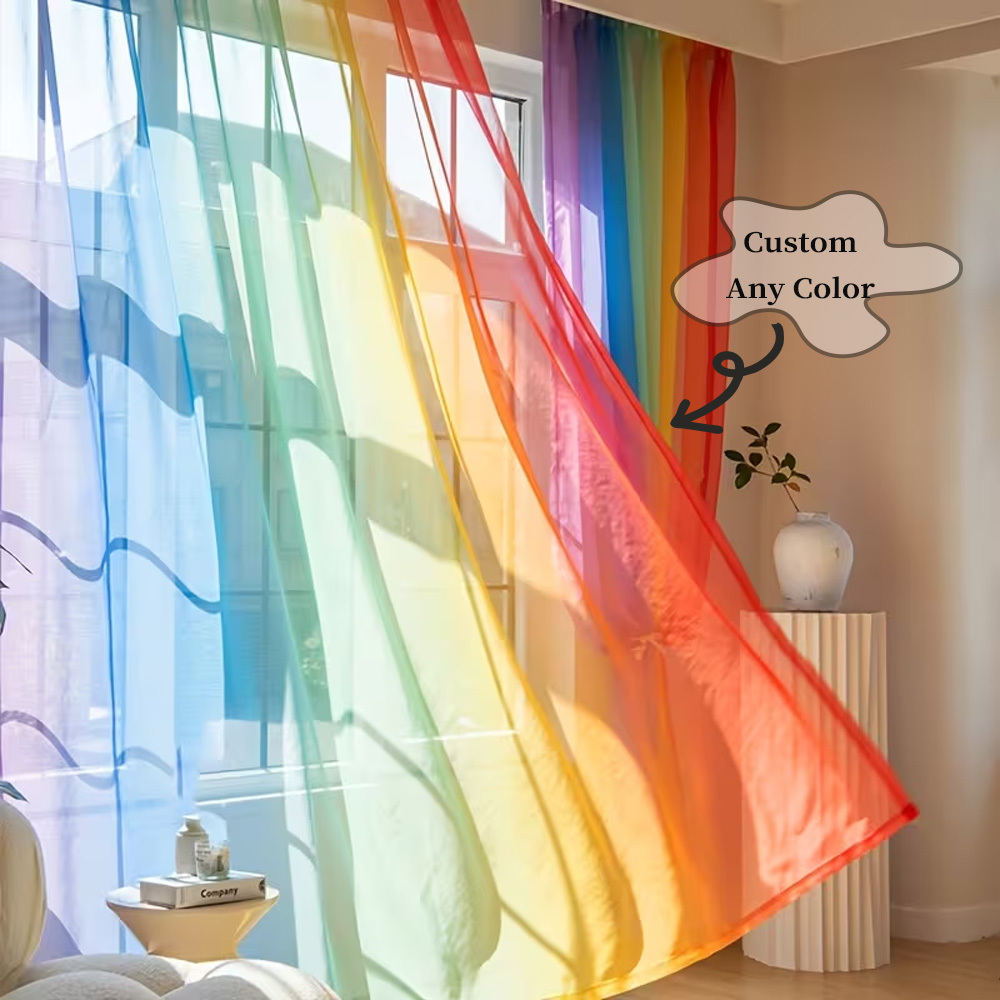 맞춤형 2D 플랫 2피스 시어 커튼, 원하는 디자인/이 - Home Textiles Curtains 리뷰 및 가격