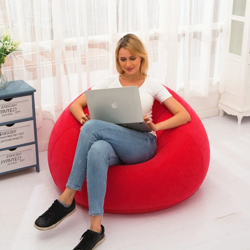 대형 게으른 풍선 소파 의자 PVC 안락 의자 좌석 콩 - Floor Cushion Pouf 리뷰 및 가격