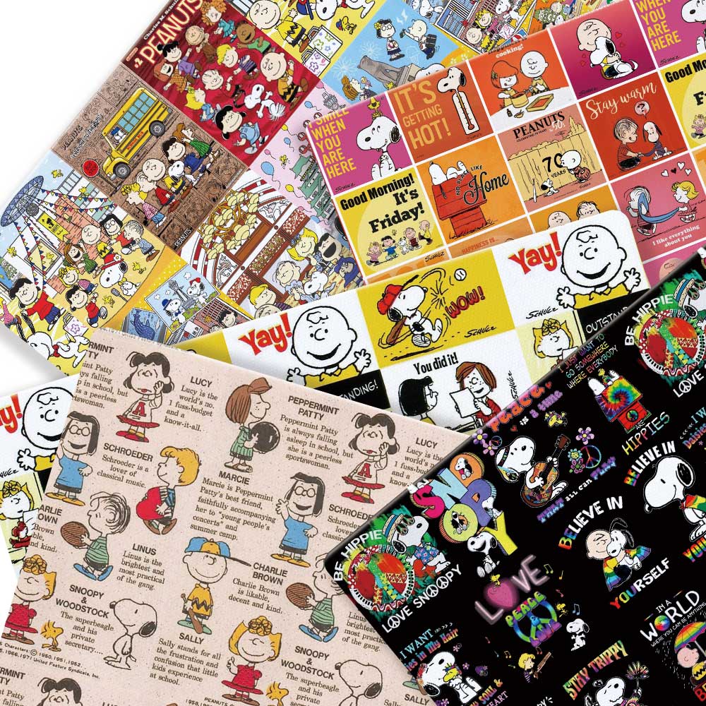 다카라 토미 스누피 패브릭140x50CM 만화 프린트  - Home Textiles Curtains 리뷰 및 가격