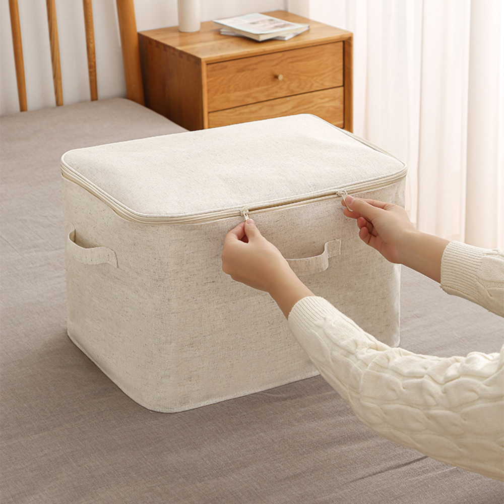 접이식 가정용 수납 가방, 면 및 린넨 수납함, 대형  - Linum Home Textiles 리뷰 및 가격