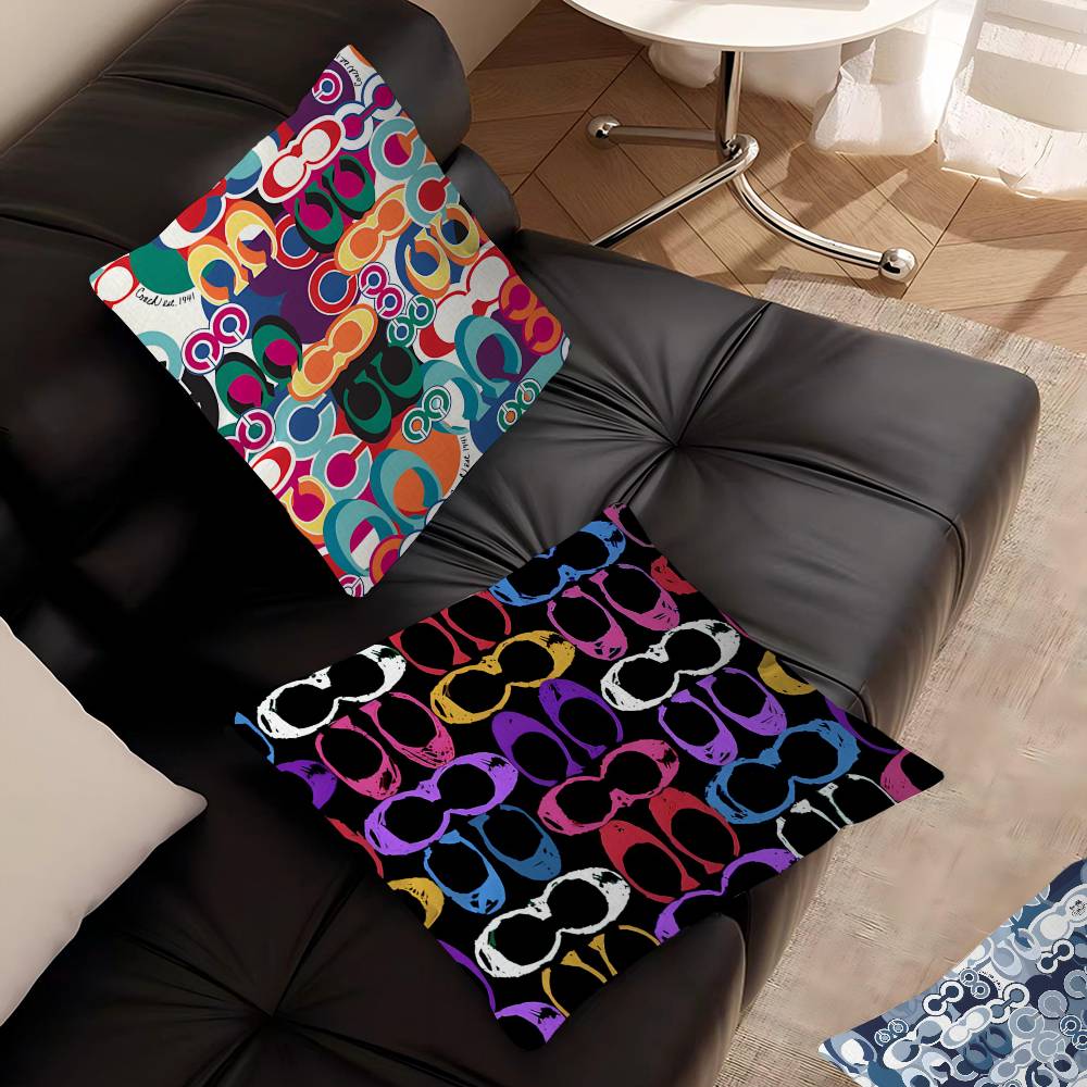 C-코치 B-브랜드 로고 쿠션 커버 베개 커버 소파 쿠 - Home Textiles Logo 리뷰 및 가격