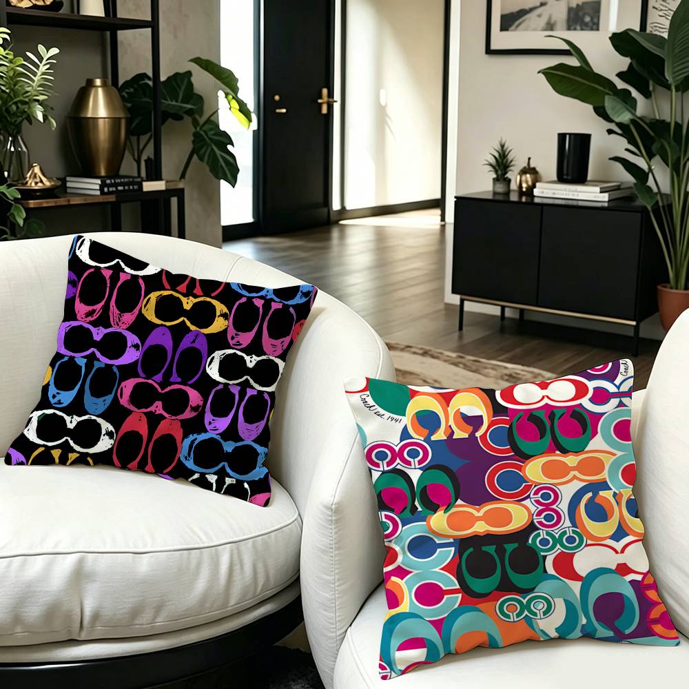 C-코치 B-브랜드 로고 쿠션 커버 베개 커버 소파 쿠 - Home Textiles Logo 리뷰 및 가격