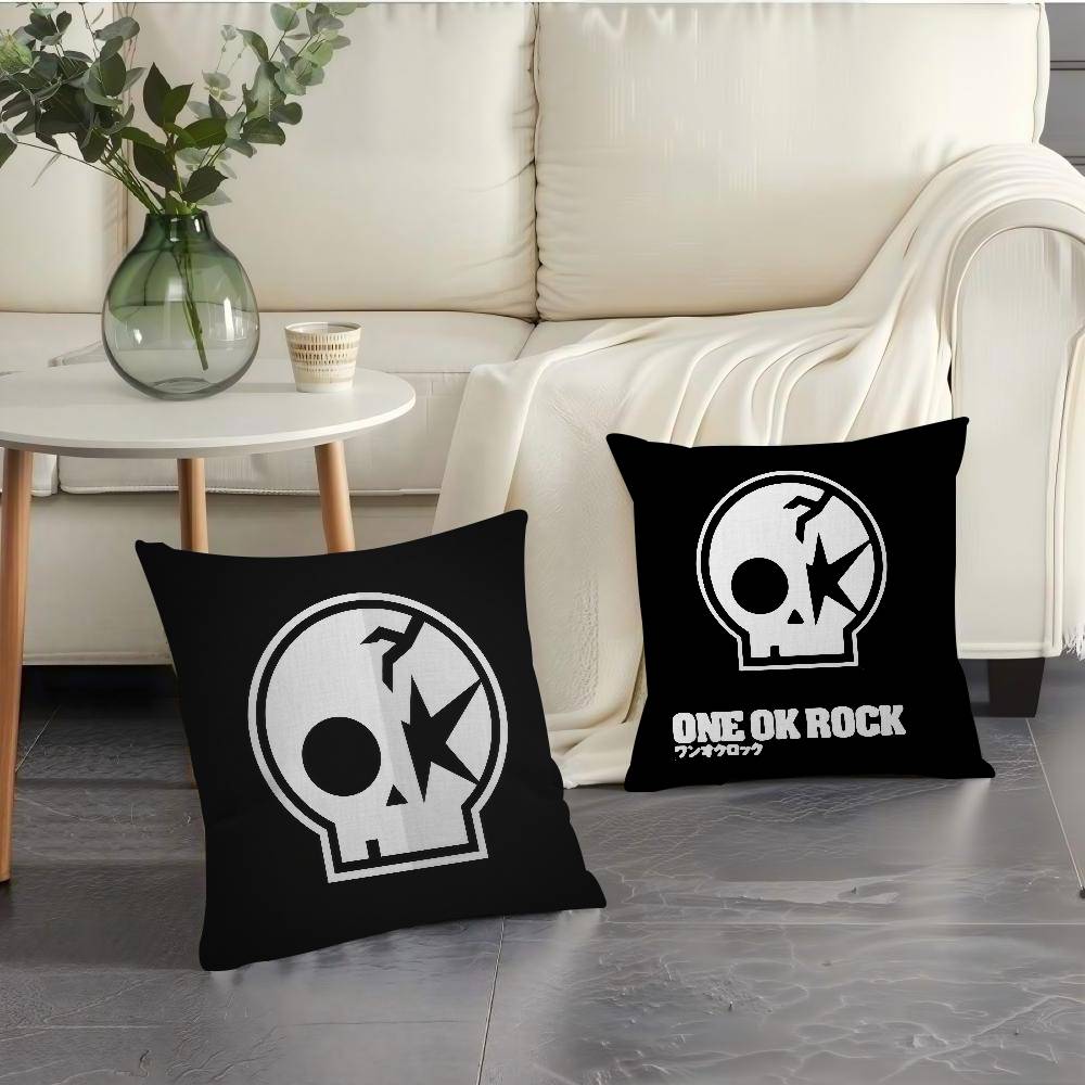 ONE OK ROCK 로고 베개 커버 디자인 쿠션 커버 - Home Textiles Logo 리뷰 및 가격