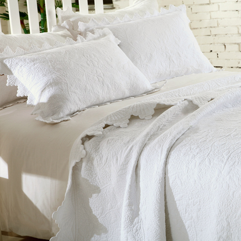 침대 위 퀼트 코튼 침대보, 더블 퀸 사이즈 침대 커버 - Linum Home Textiles 리뷰 및 가격