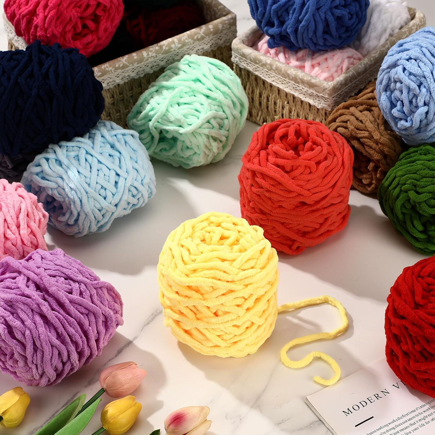 6개입 600g 셔닐 니팅얀 부드러운 아이스 스트립 라 - Wool Blanket Herringbone 리뷰 및 가격