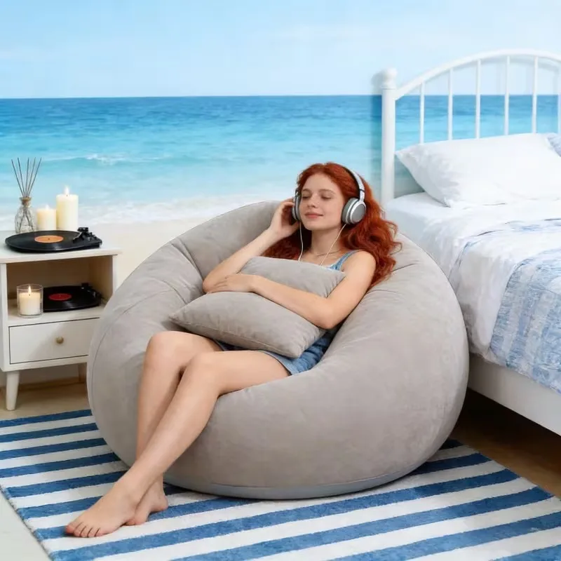 대형 라지형 PVC 에어 소파 의자 라운저 시트 빈백  - Floor Cushion Pouf 리뷰 및 가격