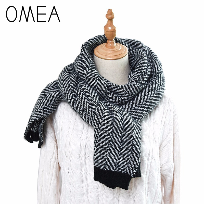 OMEA-캐시미어 스카프, 헤링본 울 스카프, 여성 니 - Wool Blanket Herringbone 리뷰 및 가격