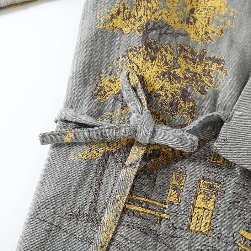 남성용 봄, 가을 기모노 가운, 긴 바지 잠옷 세트,  - Linum Home Textiles 리뷰 및 가격