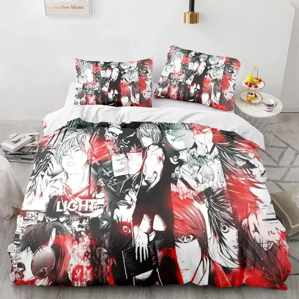 데스 노트 3D 프린트 애니메이션 편안한 이불 커버 베 - Home Textiles Notes 리뷰 및 가격