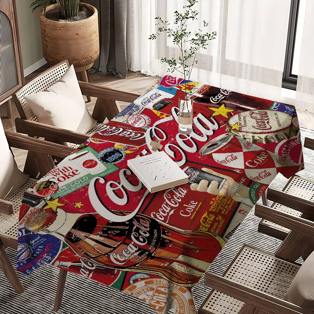 C-COCA 로고 C-COLAS 직사각형 테이블보 농가 - Home Textiles Logo 리뷰 및 가격