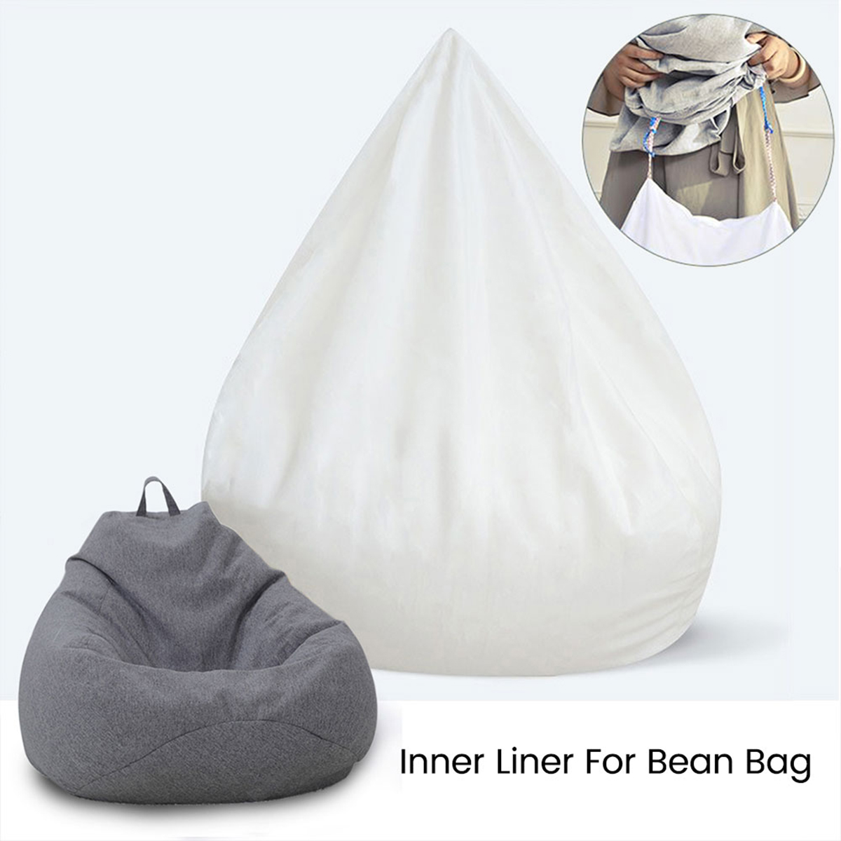 소파 커버 이동식 게으른 소파 내부 라이너 방오 교체  - Floor Cushion Pouf 리뷰 및 가격