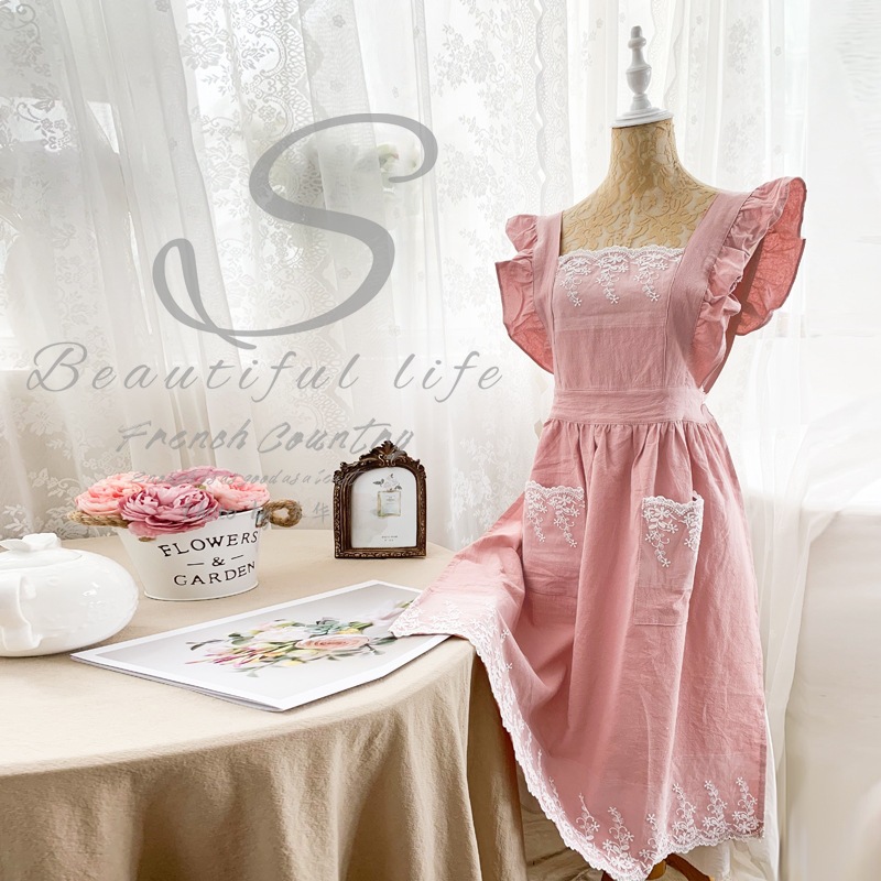 가정용 앞치마 면 린넨 드레스 정원 카페 주방 요리 꽃 - Linum Home Textiles 리뷰 및 가격